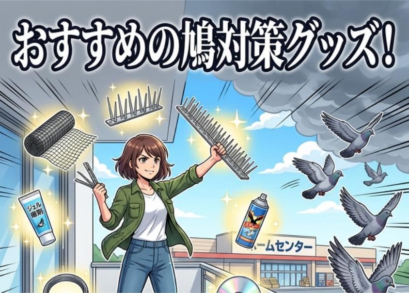 鳩よけ対策グッズ